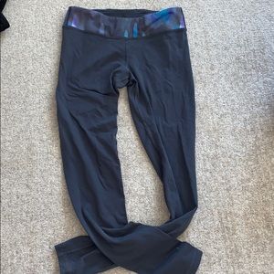 Girls reversible band dark grey Ivivva leggings